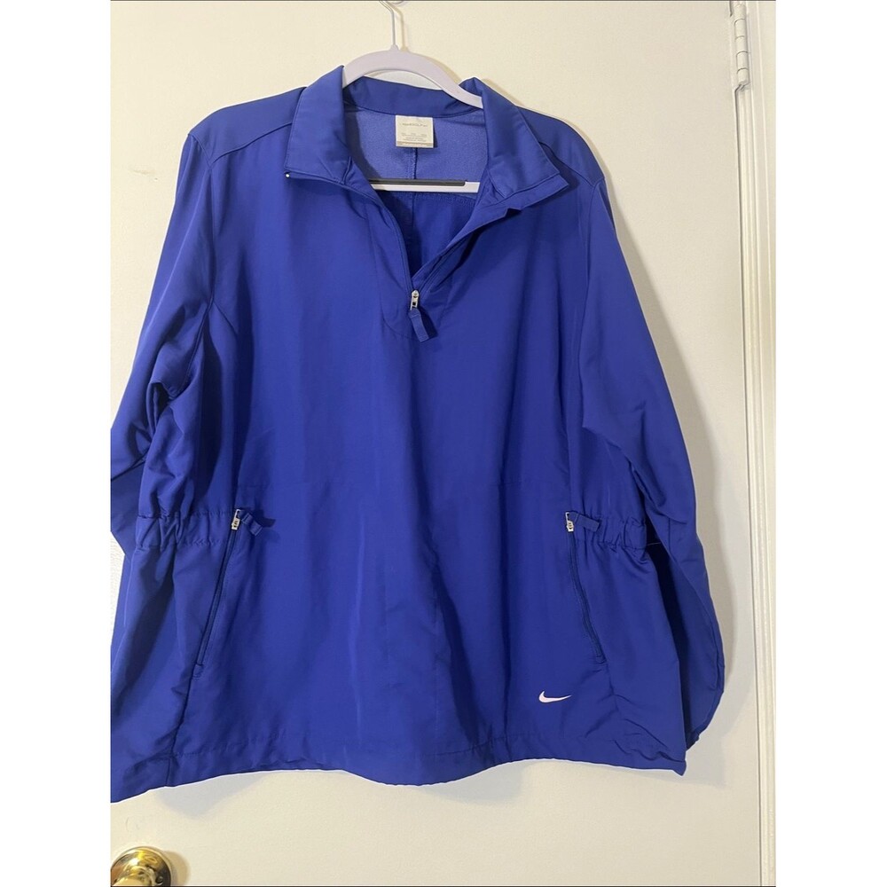 Women’s Nike Blue Half-Zip Pullover Jacket